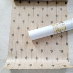 Wallpaper Textured Textile Pinecones Lodge Cabin